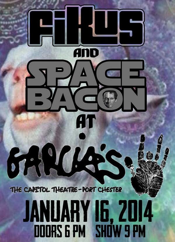 WordLifeTweets's tweet image. Don't miss @SpaceBaconMusic and @FiKusBand at Garcia's in Portchester on Thursday!