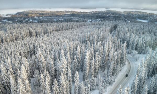 TrailNote's tweet image. Winter near Kuopio, Finland. Photo by Teemu Kalliolahti