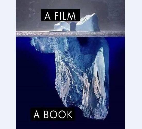 myconfusedface's tweet photo. Film vs Book http://t.co/50BsEbR1wU