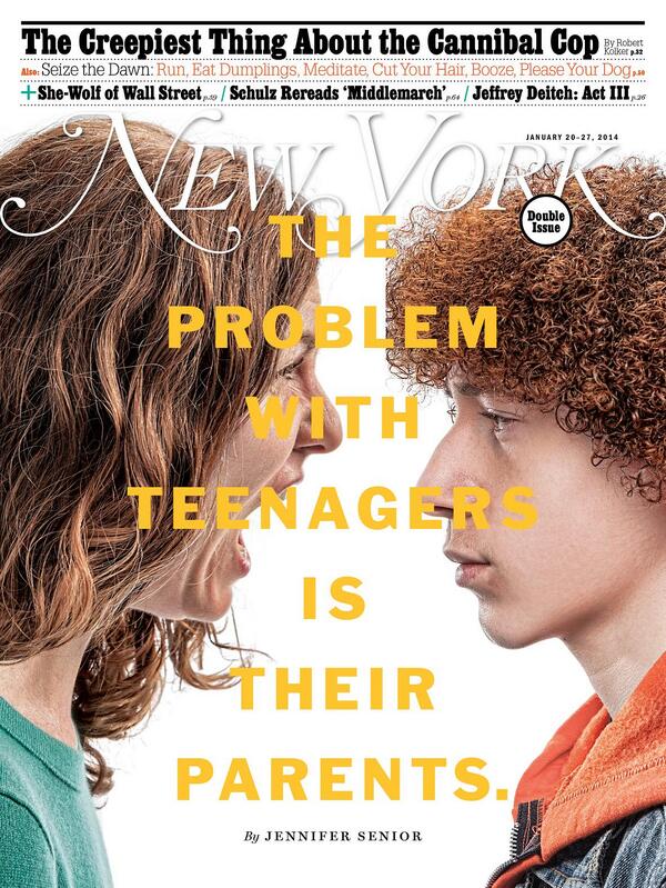 NYMag's tweet photo. Why adolescence is more brutal for parents than teenagers: http://t.co/hYe7HTB93F  http://t.co/vXjvl7LM88