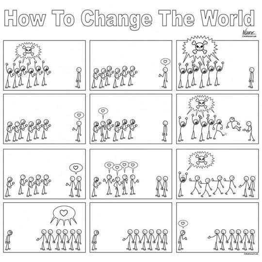 argeniscunham's tweet photo. Como cambiar el mundo http://t.co/7ONtwG80Li