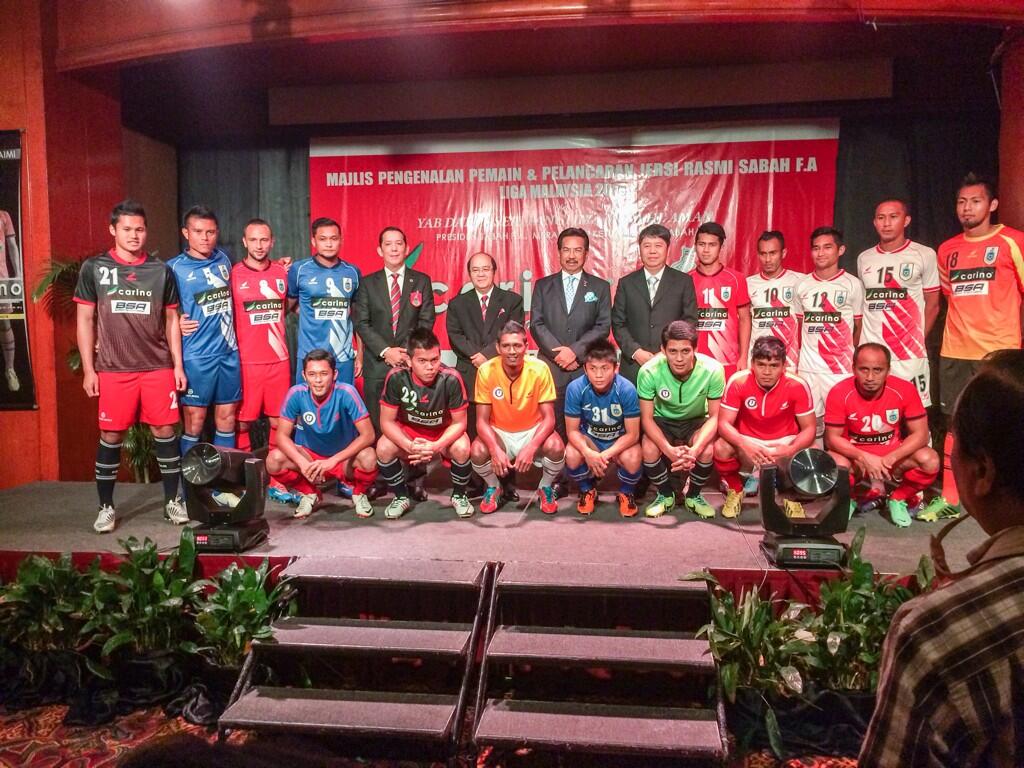 Majlis pengenalan pemain pelancaran jersi pasukan bola sepak Sabah musim 2014