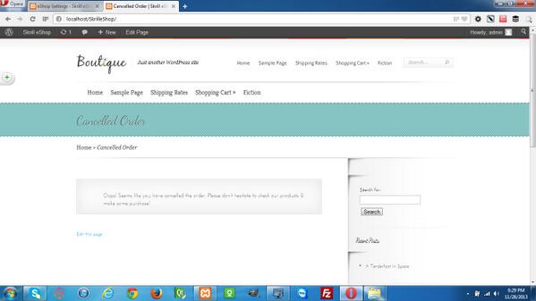 SkrilleShop's tweet image. @tech88tech Order Cancellation Page(demo) of #skrill Eshop #WordPress plugin-New Feature...