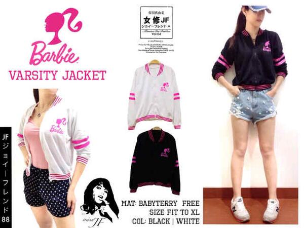 Barbie varsity jacket 85k #cariproduk #carireseller
