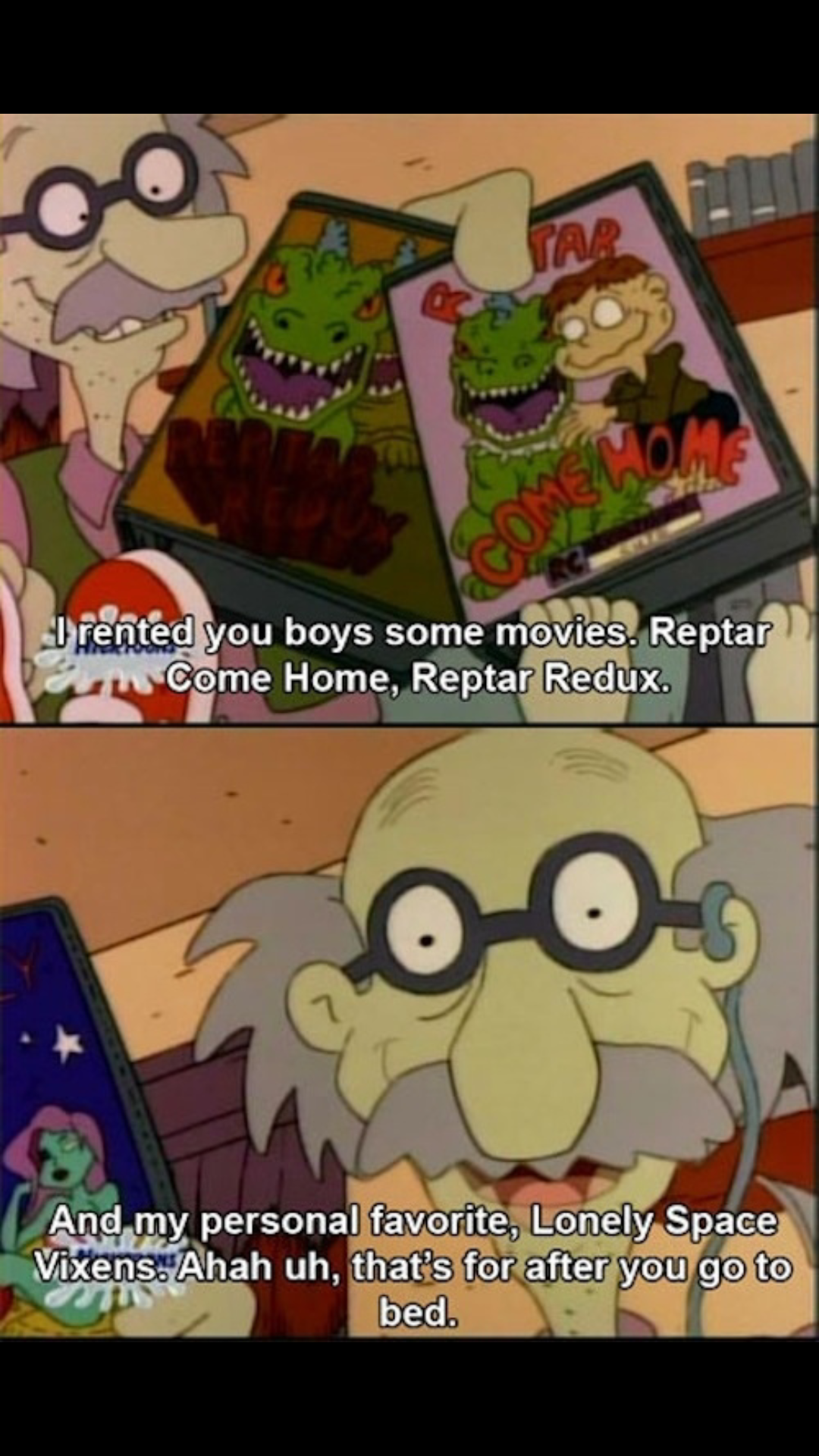 Kristina Ramos on X: Watching The Rugrats & it happened to be the episode  with Granpas porn. Lmao. #90sareallthat http:t.coUgxICfTX90  X