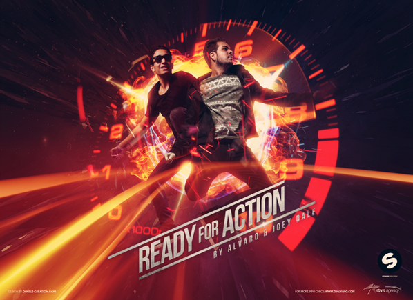 4 days till #readyforaction by <a href="/djalvaro/">ᴀʟᴠᴀʀᴏ</a> and <a href="/joeydalemusic/">Joey Dale</a> #releases on <a href="/SpinninRecords/">Spinnin' Records</a> ! #design by <a href="/DoubleCreation/">Double Creation</a>