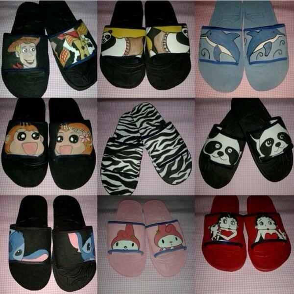 gitstore_'s tweet photo. contoh hasil jadi custom sandal ;) yuk diorder karakter yang kalian suka;) http://t.co/YYmhOS0UsF