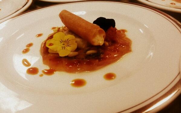 Le_Richemond's tweet image. Swordfish and citrus variation, tomato tapenade  #fishcarpaccio #banqueting #tapenade