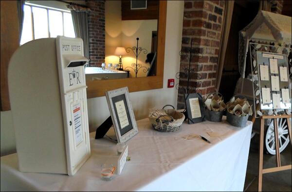 This is how the post boxes look at a venue, they are really compatable with any surrounding.