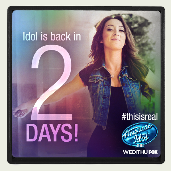 AmericanIdol's tweet photo. We're so close to premiere...2 DAYS!! #idol #thisisreal http://t.co/pkbaZVpXRZ