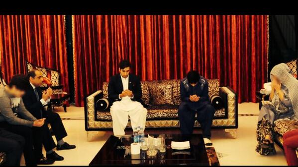 BBhuttoZardari's tweet photo. With the family of #ShaheedChAslam http://t.co/ejbJbZIRND