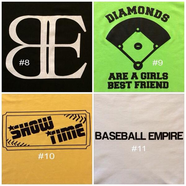 Baseball_Empire's tweet photo. Website updates complete! 5 new designs, workout shirts, &amp; more apparel color options are now available! #BEC http://t.co/bOgDOxkqZd
