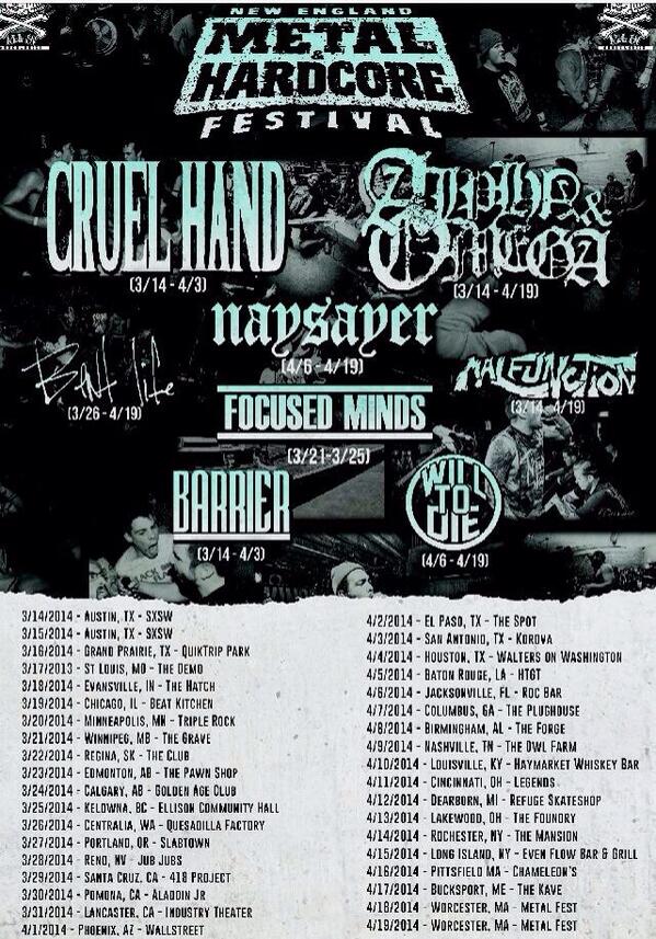 The homies in @MalfunctionHC have an awesome tour coming up in the spring.