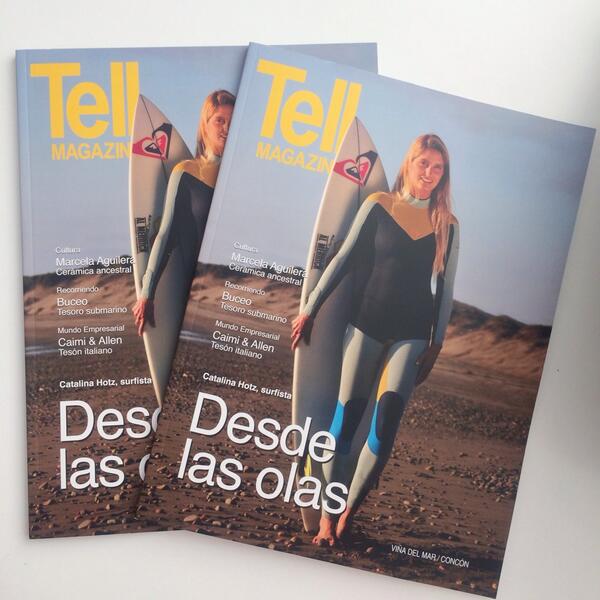 CatalinaHotz's tweet photo. Gracias #TellMagazine por la entrevista !! @roxy_chile http://t.co/ATSJe1fqa0