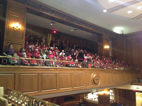 freedom_indiana's tweet image. Hoosiers from across the state who oppose #HJR3 have filled the gallery! #lgbt #freedomin #INLegis #StopHJR3