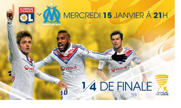 OL's tweet photo. #OLOM en 1/4 de finale de la coupe de la Ligue : J-2 !!
Vos places sur http://t.co/ThsBTLkN9b http://t.co/4KCyvmeFiV