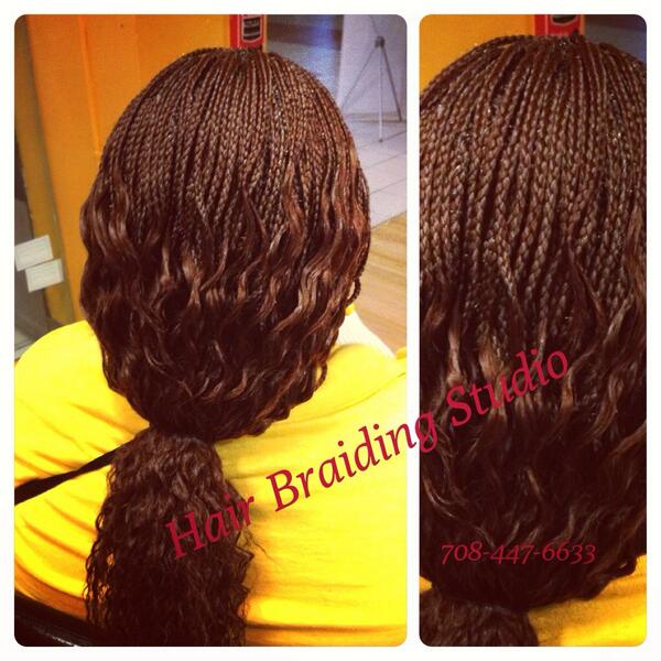 Braidingstudio's tweet image. Call the salon for pricing info.
#microbraid #naturalhair #craftofbraiding #chicagoafricanbraids #naturalhair