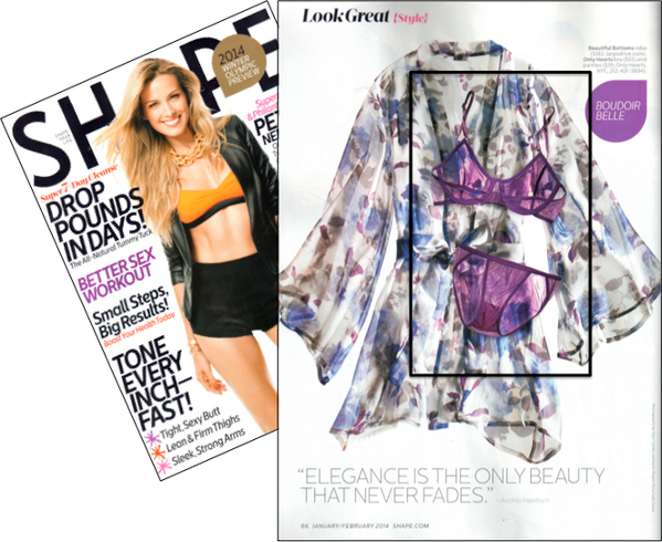 OnlyHeartsRoma's tweet photo. Only Hearts su @Shape_Magazine con il Whisper Underwire/Bikini! http://t.co/D6t1Pxzhdi