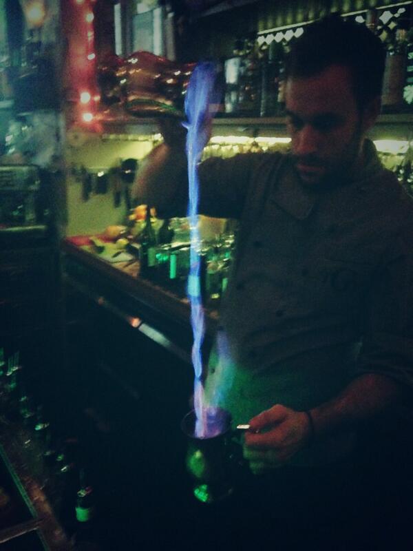 USBGCT's tweet image. VP @CocktailChemist of #usbgct visiting Gin Joint in Athens #blueblazer #cocktails #athens #Greece