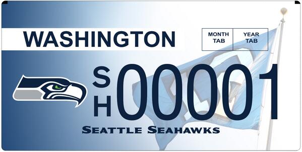 PeteCarroll's tweet photo. Congrats to @mgeorge62262 for winning the Seahawks 00001 license plate &amp; thanks for donating $41K to @ABetterSeattle! http://t.co/UtVXdQ31pD
