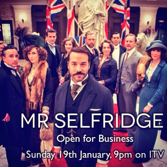 MrSelfridges's tweet photo. Inicio de la 2ª temporada de #MrSelfridge este domingo en @ITV #UK http://t.co/UD9m6wyaYH