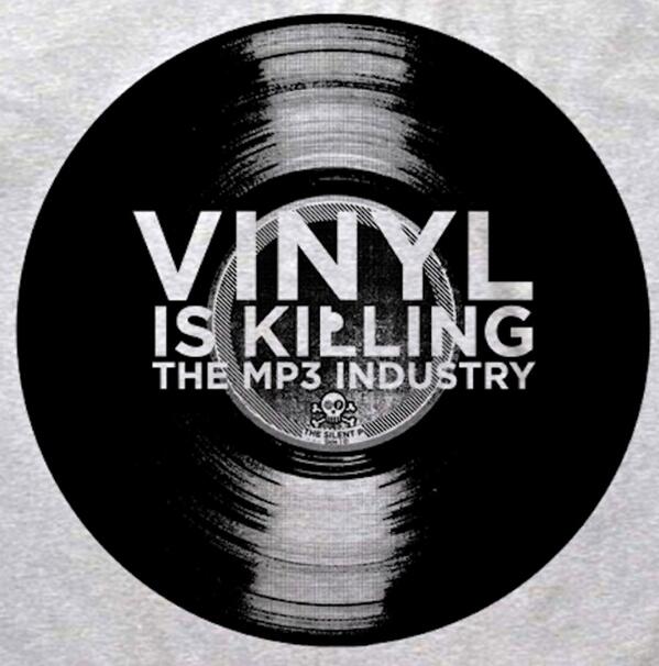 El vinilo sigue creciendo. Tiembla, música sin alma #VinylKillsTheMP3Industry