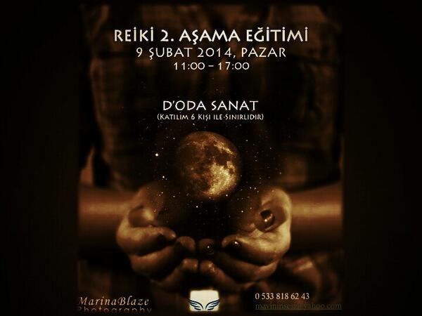 Zaman ve Mekan Ötesi Şifa
Reiki 2. Aşama Eğitimi Kayıtlar Başladı ♡