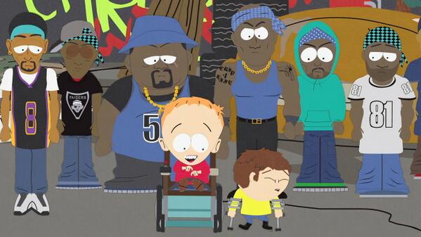SouthPark's tweet photo. Down like a clown Charlie Br... Down like a clown Charlie Brrr... Down like a clown Charlie B-B Brown. #KrazyKripples http://t.co/ln3tmBVy2A