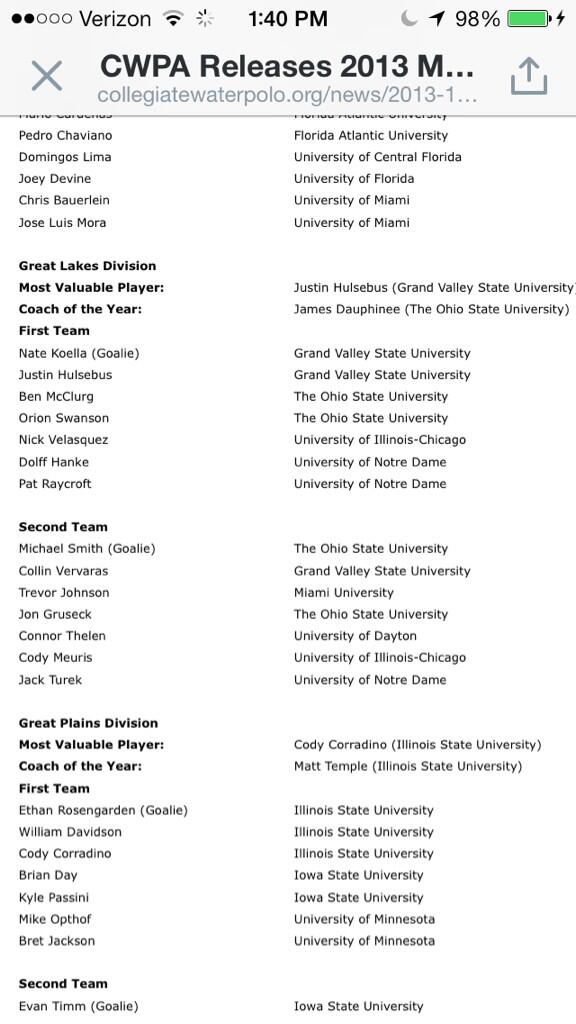 OhioWaterPolo's tweet image. @OSUWaterPolo Congrats Buckeyes #repOhio