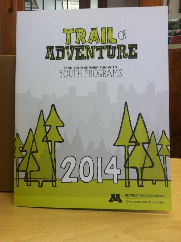 Summer 2014 brochures have arrived! Where will you find your summer fun on Youth Programs' Trail of Adventure?!