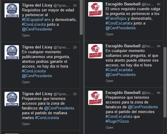 EscogidoBBClub's tweet photo. Nos sentimos muy halagados de que nuestras iniciativas en twitter sean seguidas por nuestros rivales... #RugeyGoza http://t.co/vvbNFFyUKE
