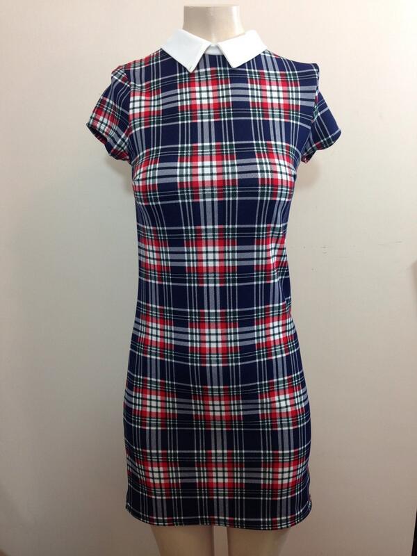 KlassBoutique's tweet photo. Blue &amp; Red Tartan Peter Pan Dress only £18 at http://t.co/0wOjVYSq55 💎 sizes 8-14 available xxx http://t.co/BFn73kYtmh