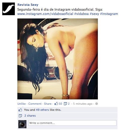 Sigam o Instagram da Revista Sexy !!! L&aacute; tem mais fotinhoss http://t.co/bOyI7Ymubc