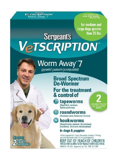 PuppyMart's tweet photo. Sergeant's Vetscription Worm-Away 7 Tabs Large Dog 2-Count Dog De-Wormer - http://t.co/9ocGhpkIO6 http://t.co/N2haql1emG