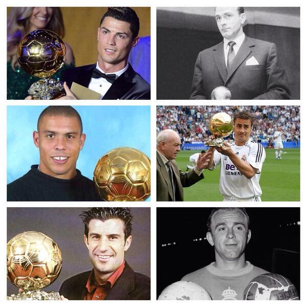 ReaI_Madrid_CF's tweet photo. Cristiano Ronaldo es el SEXTO jugador del Real Madrid que gana el Balón de Oro. http://t.co/eTbpZGyqjn