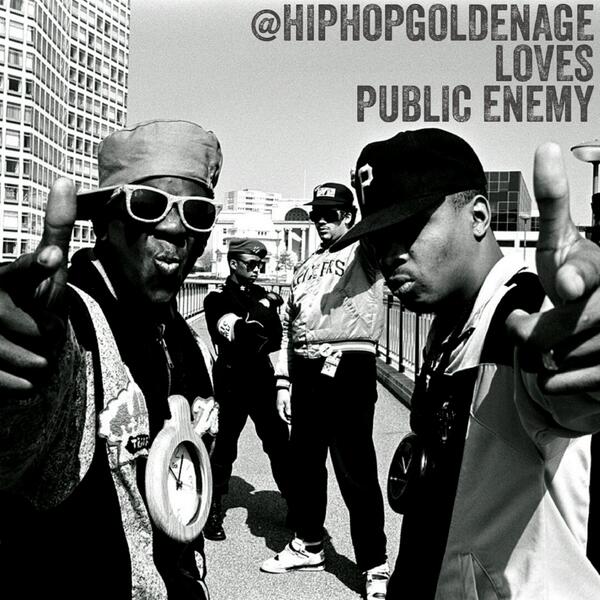 HipHopGoldenAge's tweet image. RT if you love Public Enemy