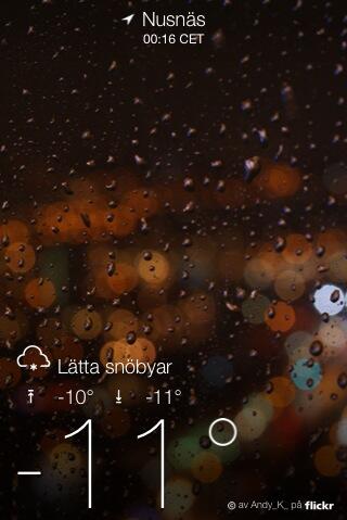 Skickat från Yahoo Väder. Hämta appen -  mobile.yahoo.com/weather