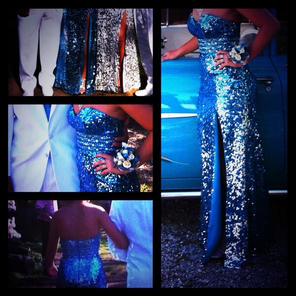 baymadapple5's tweet photo. "hi I'm baileys old prom dress and I really need a new owner! I'm $200 dollars and I am a size 6! please buy me🙏" http://t.co/rUxWOOUfo8