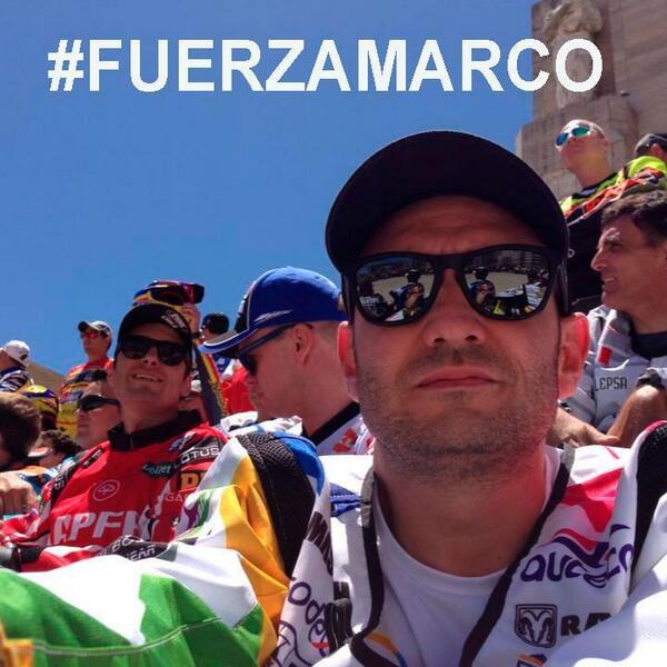 RetoDakarCo's tweet photo. Ya Marco esta con su esposa en Bolivia esta muy bien..gracias por sus mensajes de apoyo, Esperamos a Marco y Mateo!! http://t.co/Egd2bl3szg