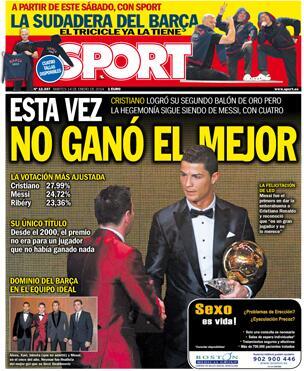 Real Madrid News Now, Newspapers Catalonia reduce the achievement Cristiano and Headlines: this time not won by the best