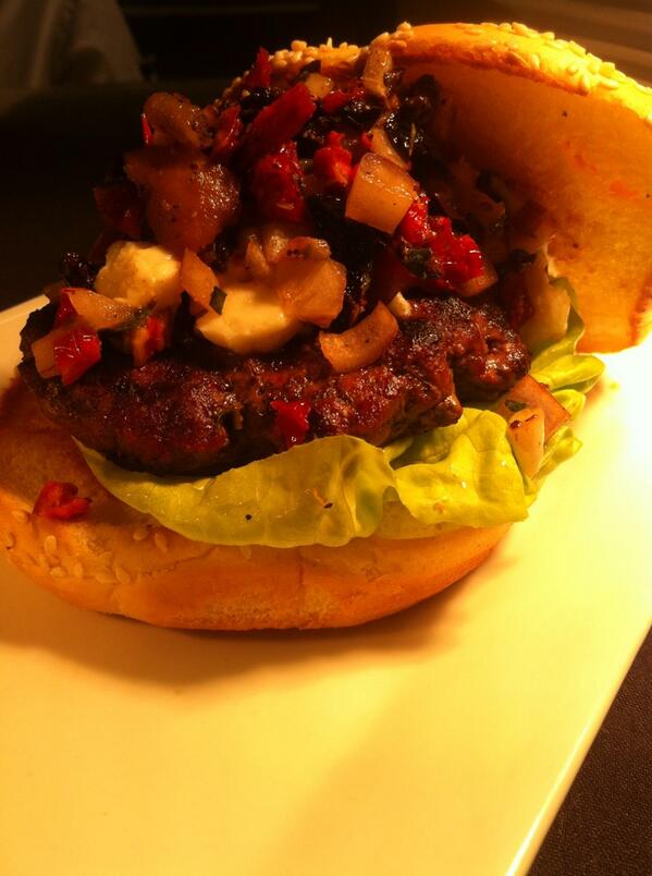 BoomtownPub's tweet photo. Burger night! Come in and try our delicious Greek CAB burger feature with your choice of side only $12 http://t.co/kbTih2vx2T
