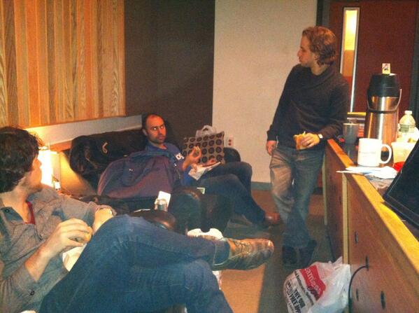 StevenFrieder's tweet photo. Cosmic dinner break at @EngineRoomAudio http://t.co/cLe8BY5V2Z