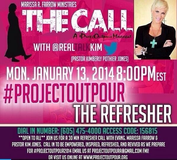love_enj's tweet image. Excited about the #ProjectOutPour Call with @RealTalkKim and @MarissaFarrow!!! Join us LIVE NOW