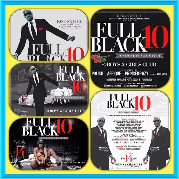 KingSnatch's tweet photo. #2/14exactly one month to go #FullBlack10 one of the #BiggestEvents on the #EastCoast #JoinTheMovement http://t.co/eEWZU53u7o