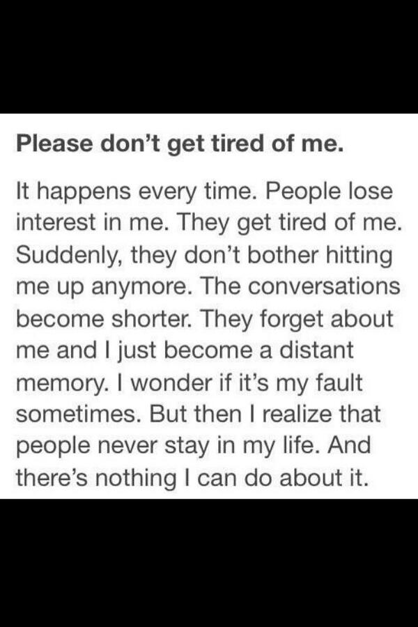 girlfriendvibes's tweet photo. What if he is getting tired of me?💔 #overthinking #badthoughts #alone http://t.co/UXtavBrWJf