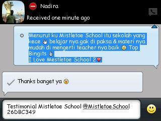 MistletoeSchool's tweet photo. New testimonial from Nadira :* http://t.co/SMfrbso0N7