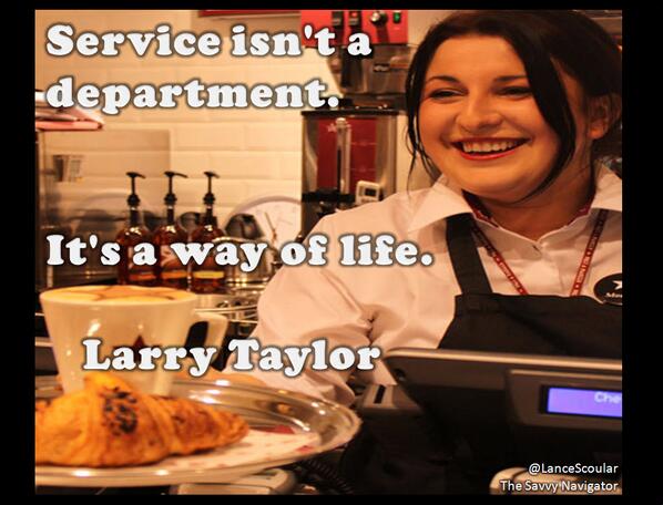 FoxStoneEvents's tweet image. "@Multimarathon: Service isn't a department. It's a way of life. Larry Taylor #QuotePic http://t.co/FkaTwe9pyR" live it, love it, give it.