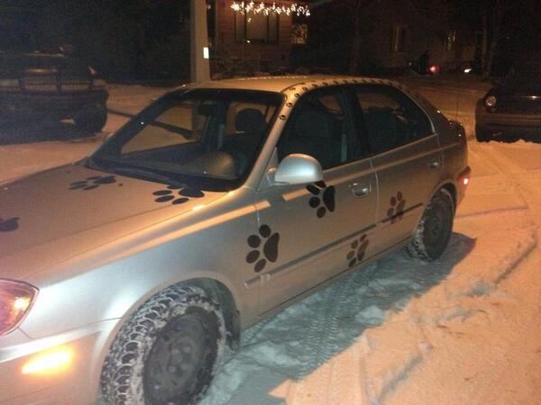 SylvanLake2's tweet photo. We've all seen this car. #catmobile? #sylvanprobs http://t.co/Jv3Bs2XRUF