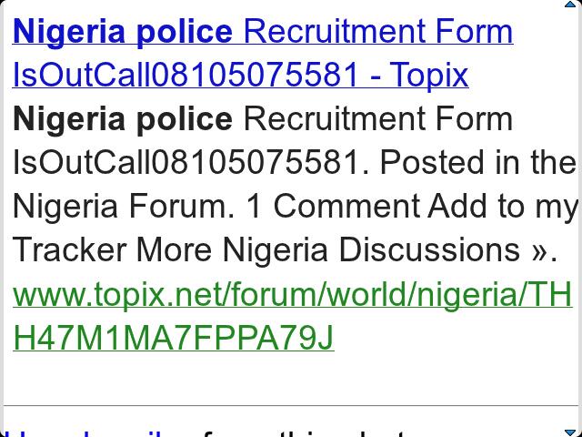 Nigeria Police Force on X: &ldquo;EMPLOYMENT SCAM; Don&rsquo;t fall Victim 