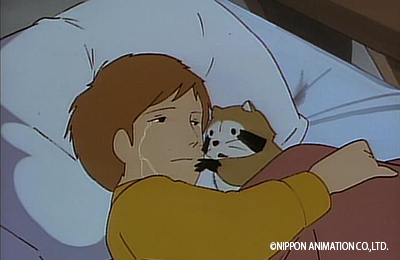 明日のアニメ・あらいぐまラスカルは「母のない子」。 かわいそうな